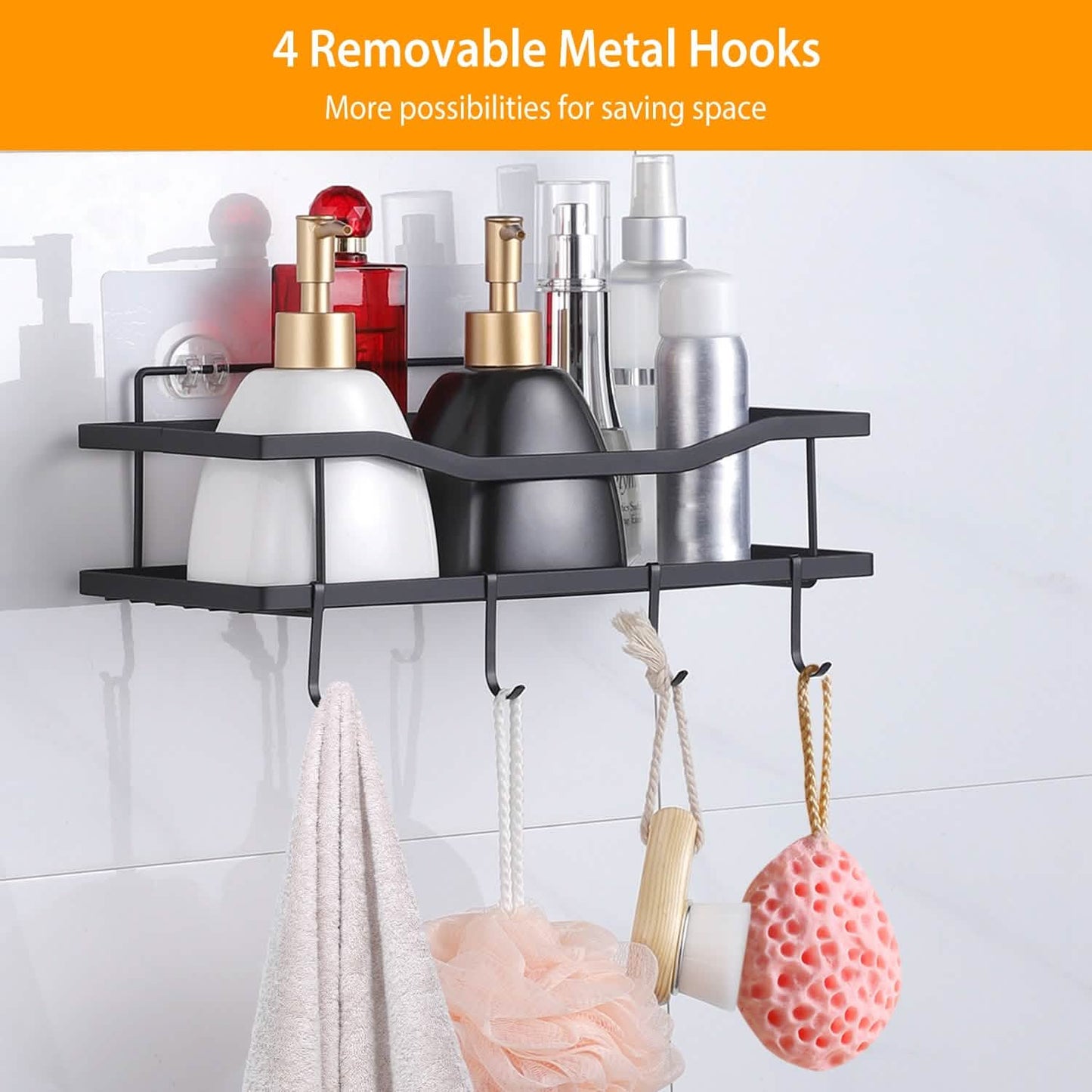 2-Tier Shower Caddy Shelf Holder Bath - Tophatter Daily Deals