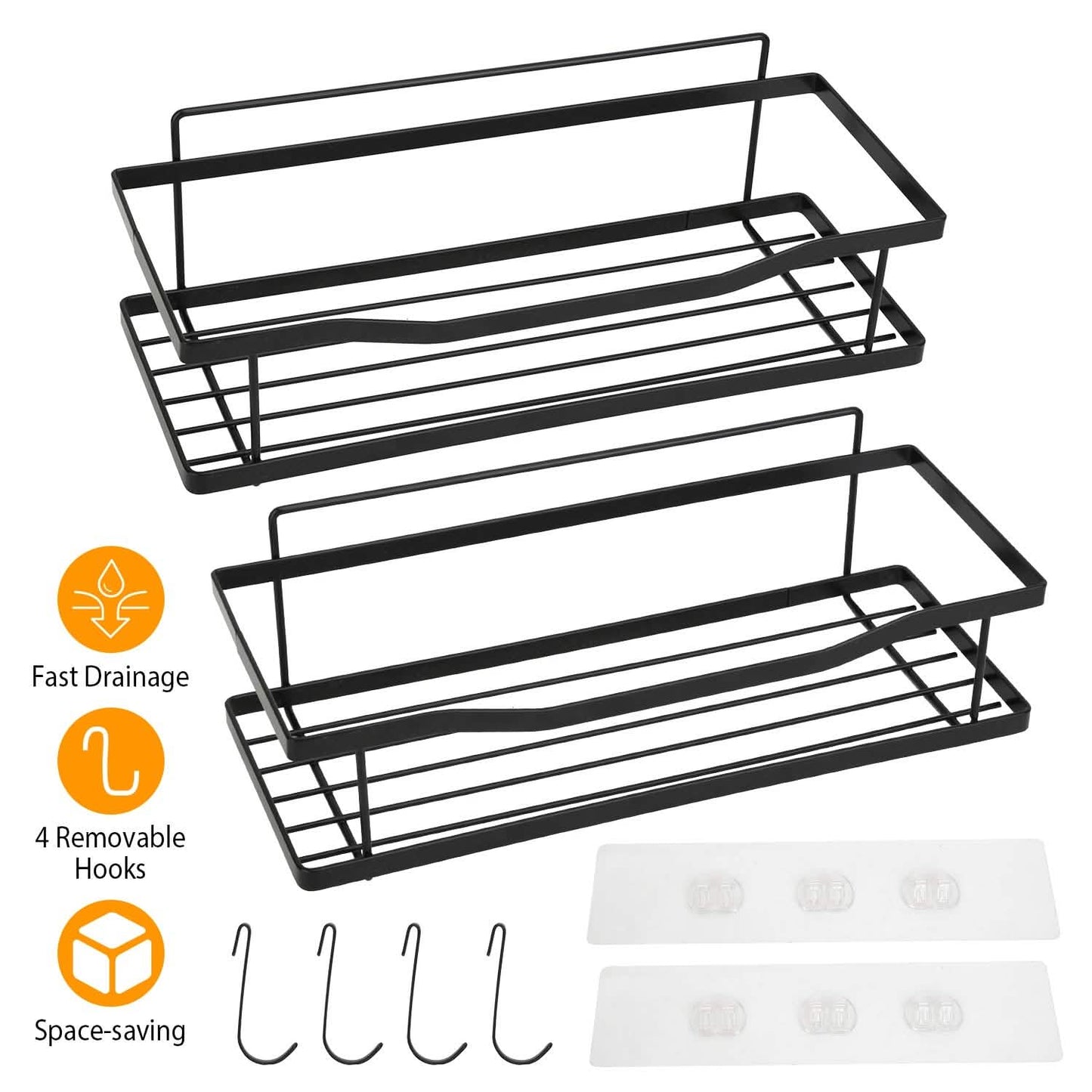 2-Tier Shower Caddy Shelf Holder Bath - Tophatter Daily Deals