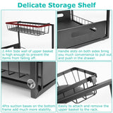 2-Tier Under Sink Organizer Pull Out Basket Storage Kitchen Storage - Tophatter Daily Deals