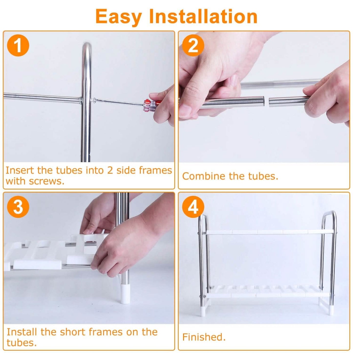 2-Tier Under Sink Organizer Retractable Kitchen Rack Holder Kitchen Storage - Tophatter Daily Deals