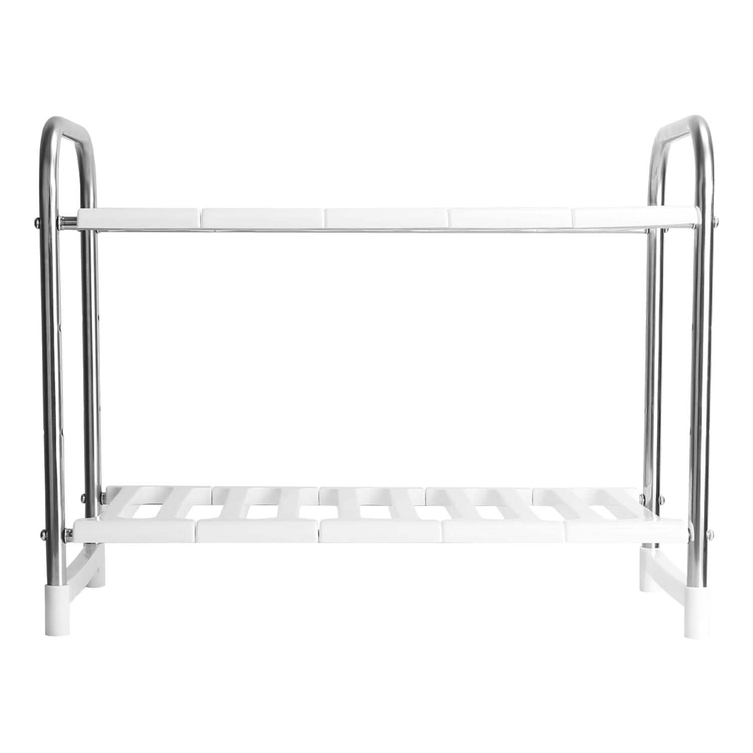 2-Tier Under Sink Organizer Retractable Kitchen Rack Holder Kitchen Storage - Tophatter Daily Deals