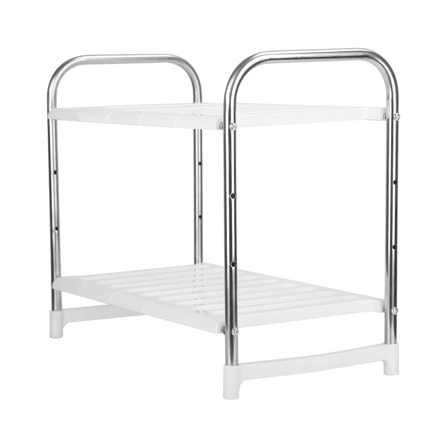 2-Tier Under Sink Organizer Retractable Kitchen Rack Holder Kitchen Storage - Tophatter Daily Deals