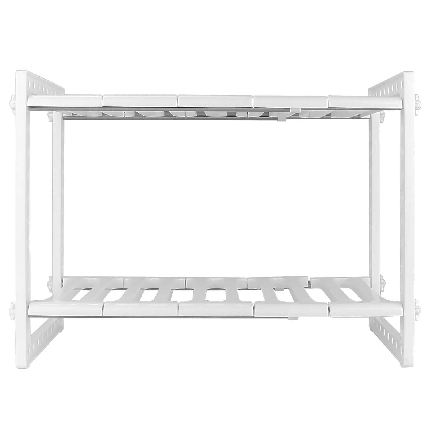 2-Tier Under Sink Organizer Retractable Space Saving Storage Kitchen Storage - Tophatter Daily Deals