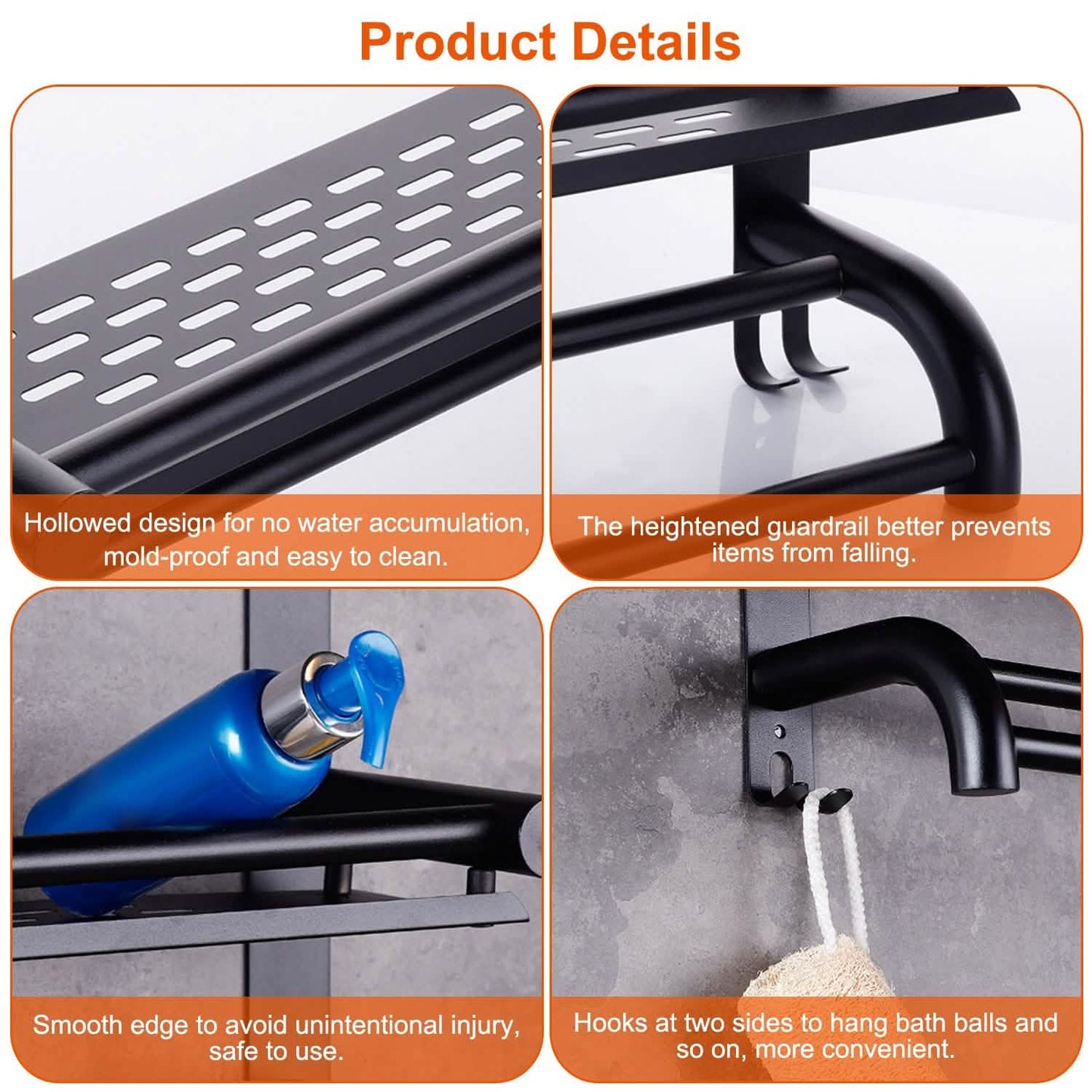 2-Tier Wall Mounted Towel Rack Bath - Tophatter Daily Deals