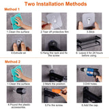 2-Tier Wall Mounted Towel Rack Bath - Tophatter Daily Deals