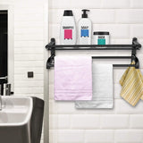 2-Tier Wall Mounted Towel Rack Bath - Tophatter Daily Deals