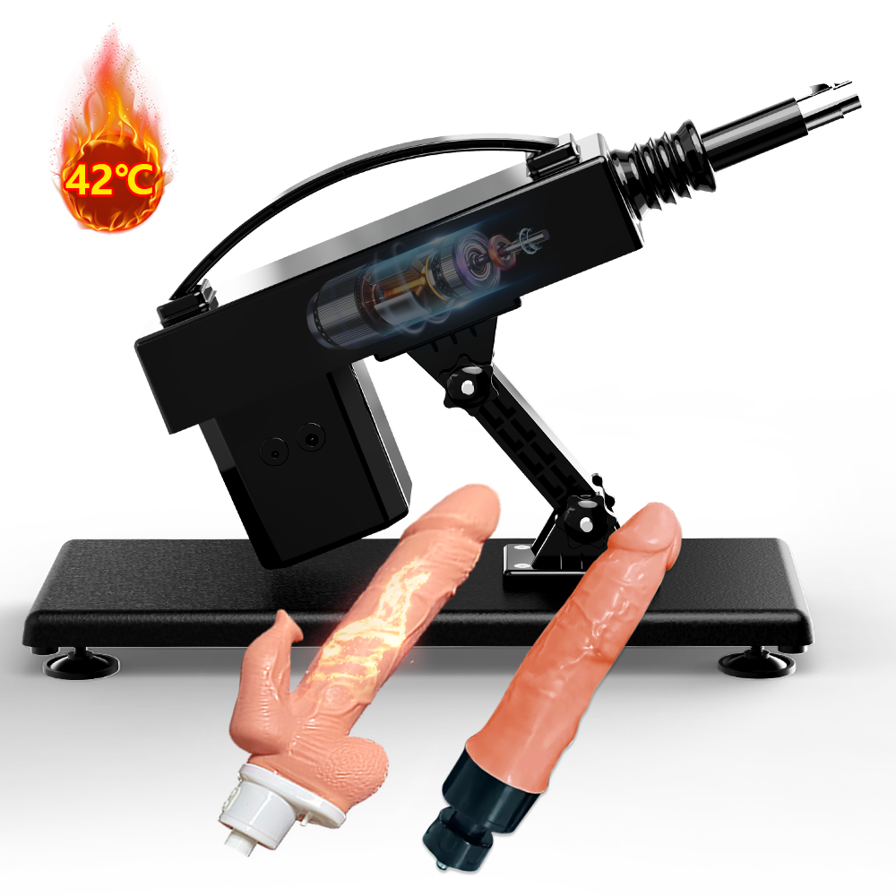 Acmejoy - Automatic Heating Swinging Vibrating Sex Machine with Dildo 14.6 Inch Black Dildos - Tophatter Daily Deals