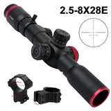 2.5-8x28E Dual Cross Optical Sight 11MM - Tophatter Daily Deals