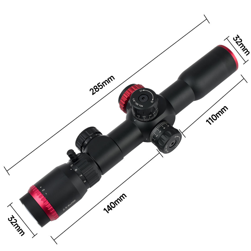 2.5-8x28E Dual Cross Optical Sight - Tophatter Daily Deals
