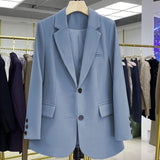 Blazer Women Coat 20 Colors Light-blue Work Wear Blazers - Tophatter Daily Deals