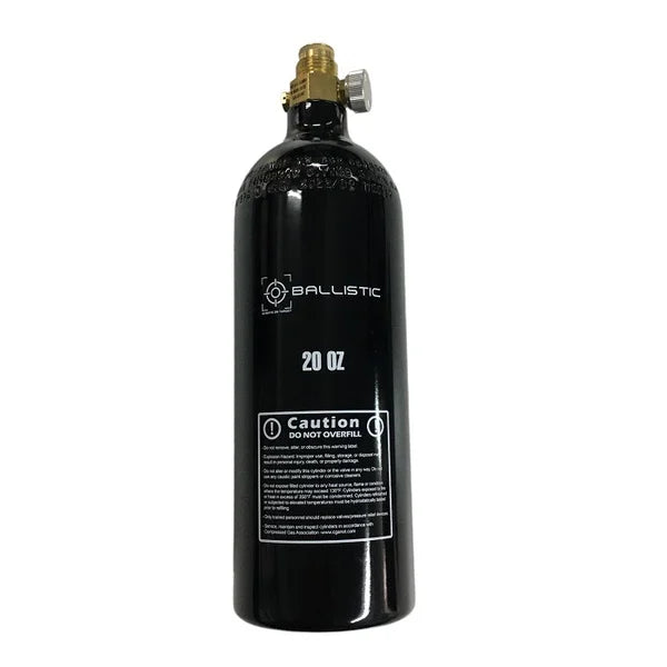 20 OZ CO2 TANK W/ TAP VALVE, ISO 7866D - Tophatter's Army Deals PAINTBALL - Tophatter Daily Deals