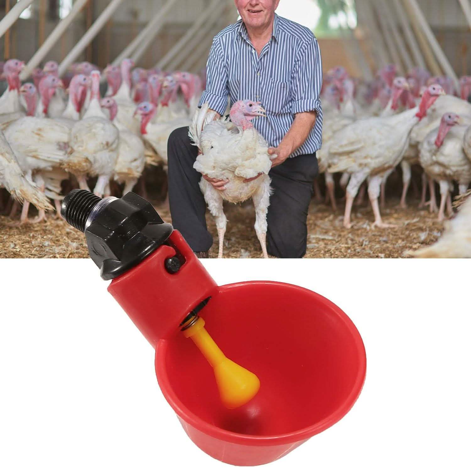 20-Pack: Chicken Waterer Automatic Drinker Pet Supplies - Tophatter Daily Deals