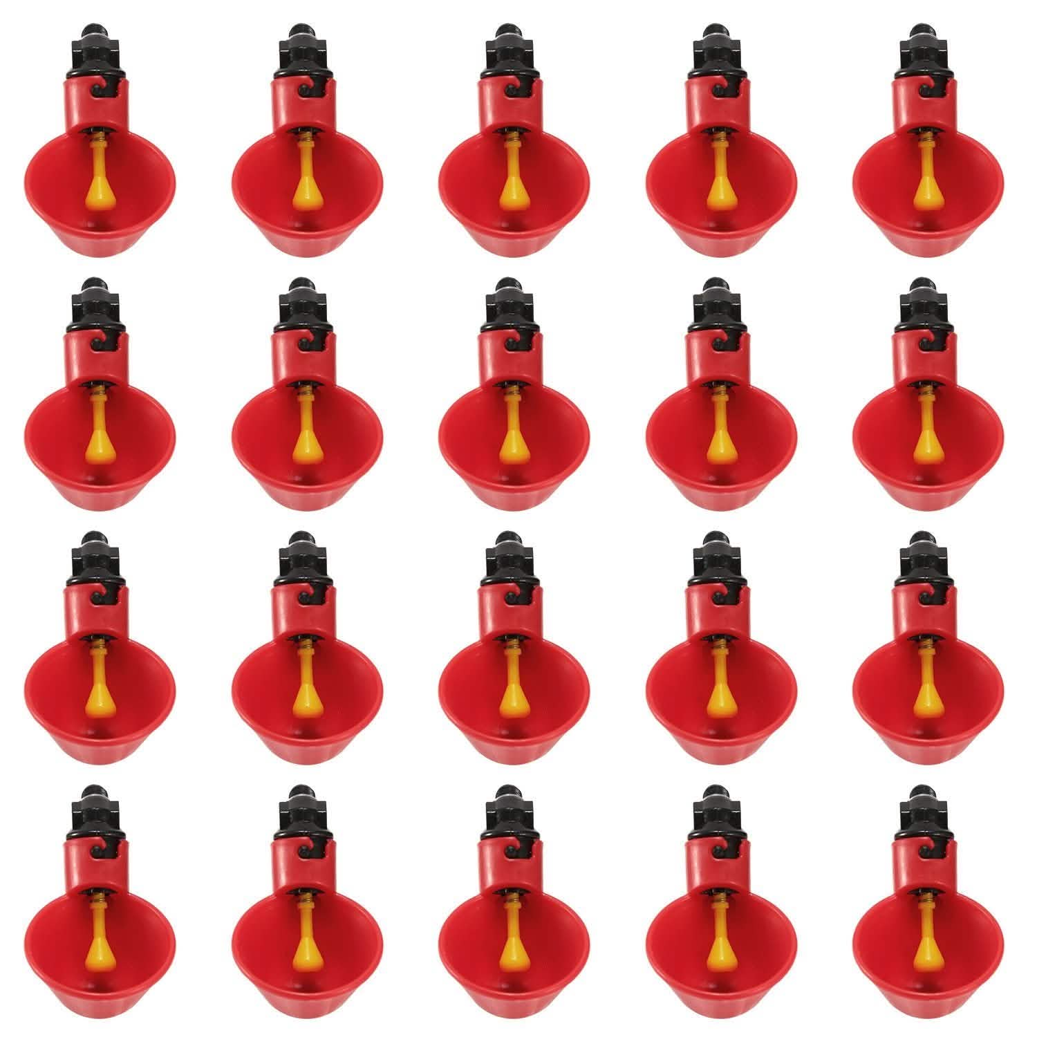 20-Pack: Chicken Waterer Automatic Drinker Pet Supplies - Tophatter Daily Deals