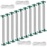 20-Piece: 9.8-Inch Tent Pegs Ropes Set Outdoor Recreation - Tophatter Daily Deals
