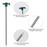 20-Piece: 9.8-Inch Tent Pegs Ropes Set Outdoor Recreation - Tophatter Daily Deals