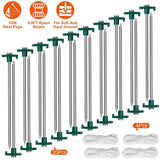 20-Piece: 9.8-Inch Tent Pegs Ropes Set Outdoor Recreation - Tophatter Daily Deals
