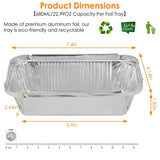 20-Piece: Disposable Aluminum Foil Pans Kitchen Tools & Gadgets - Tophatter Daily Deals
