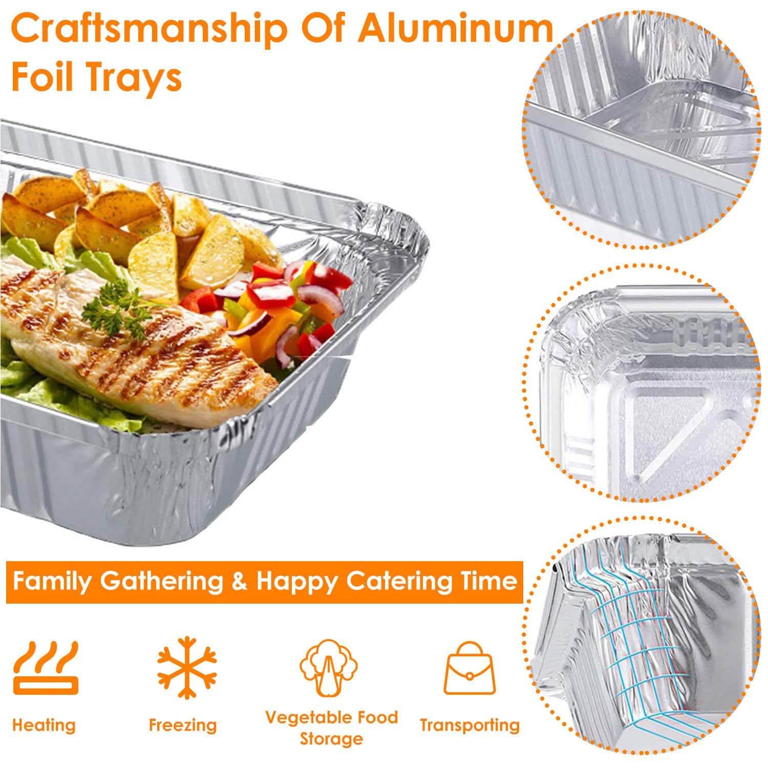 20-Piece: Disposable Aluminum Foil Pans Kitchen Tools & Gadgets - Tophatter Daily Deals