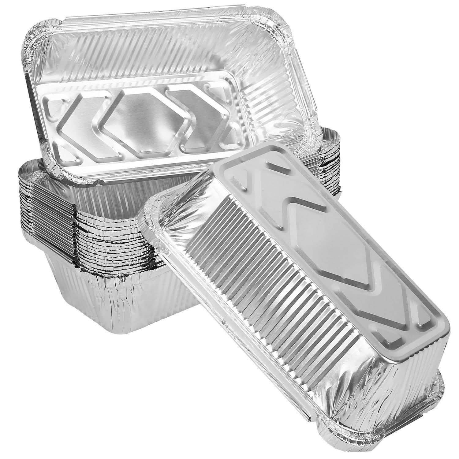 20-Piece: Disposable Aluminum Foil Pans Kitchen Tools & Gadgets - Tophatter Daily Deals