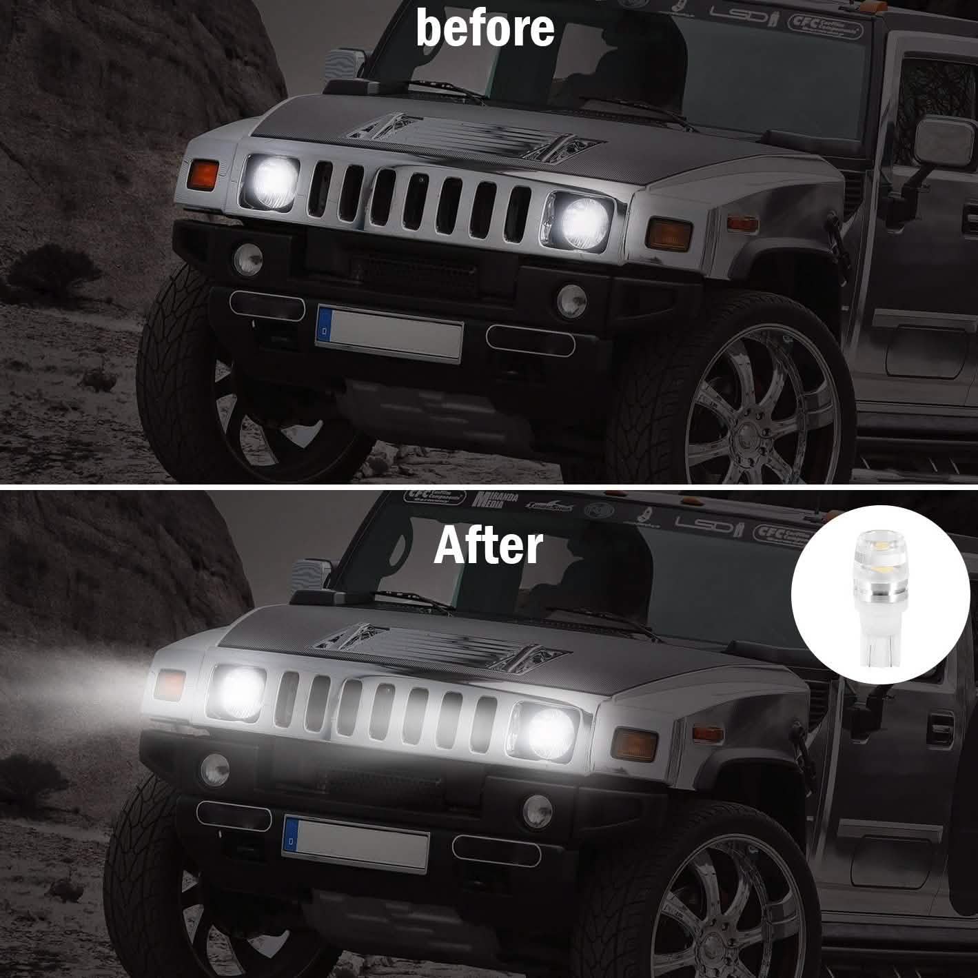 20-Piece: LED Car Light Bulbs Automotive - Tophatter Daily Deals