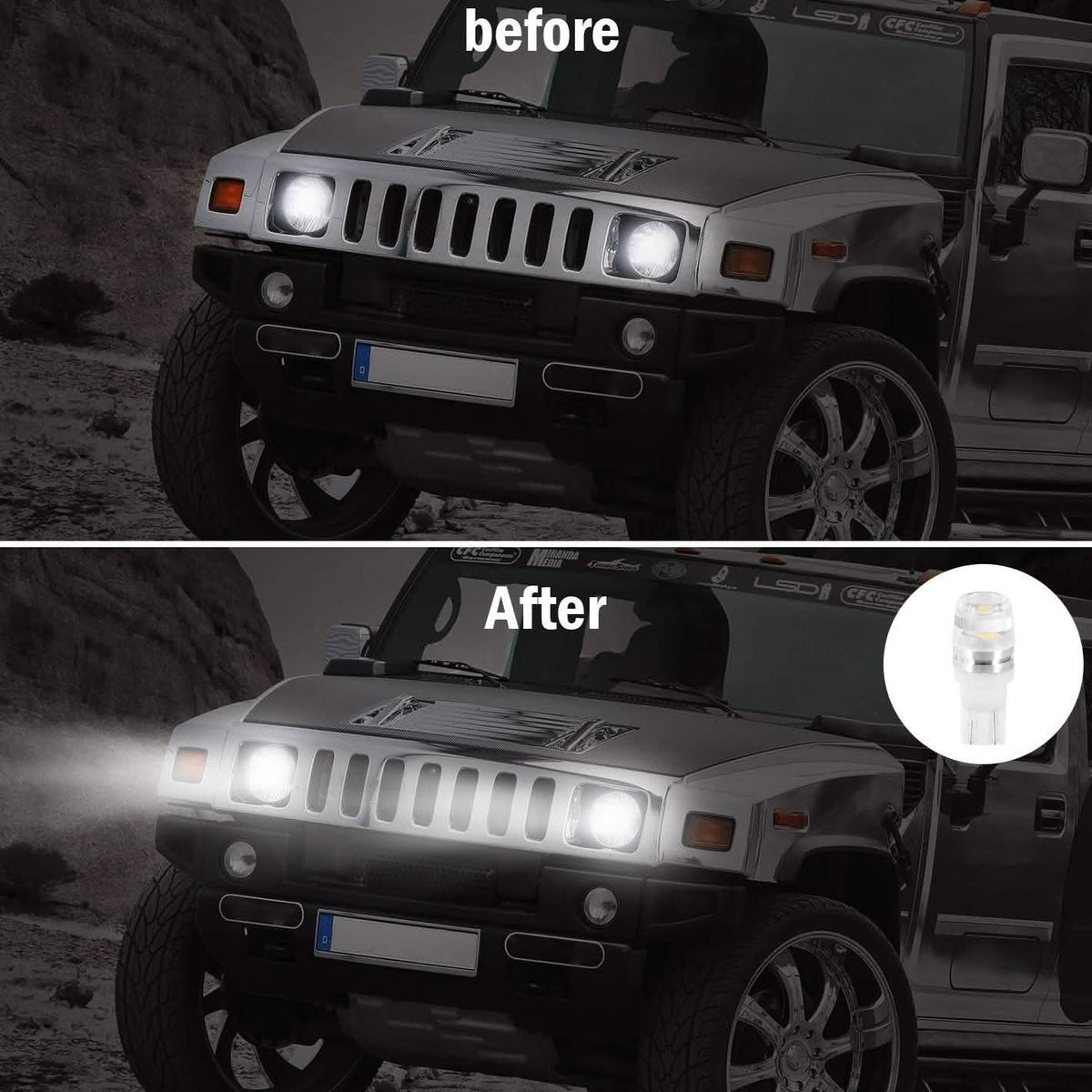 20-Piece: LED Car Light Bulbs Automotive - Tophatter Daily Deals
