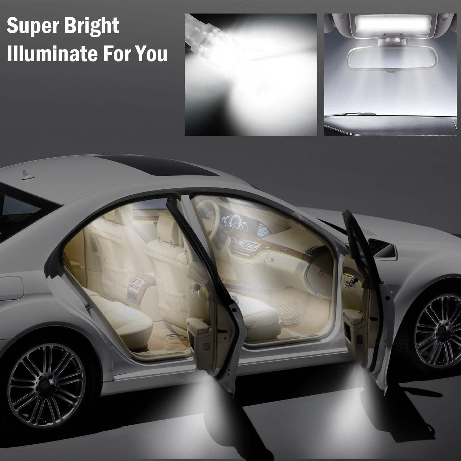 20-Piece: LED Car Light Bulbs Automotive - Tophatter Daily Deals