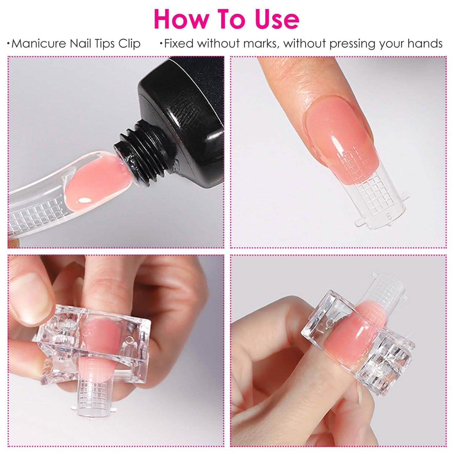 20-Piece: Nail Tip Clips Beauty & Personal Care - Tophatter Daily Deals