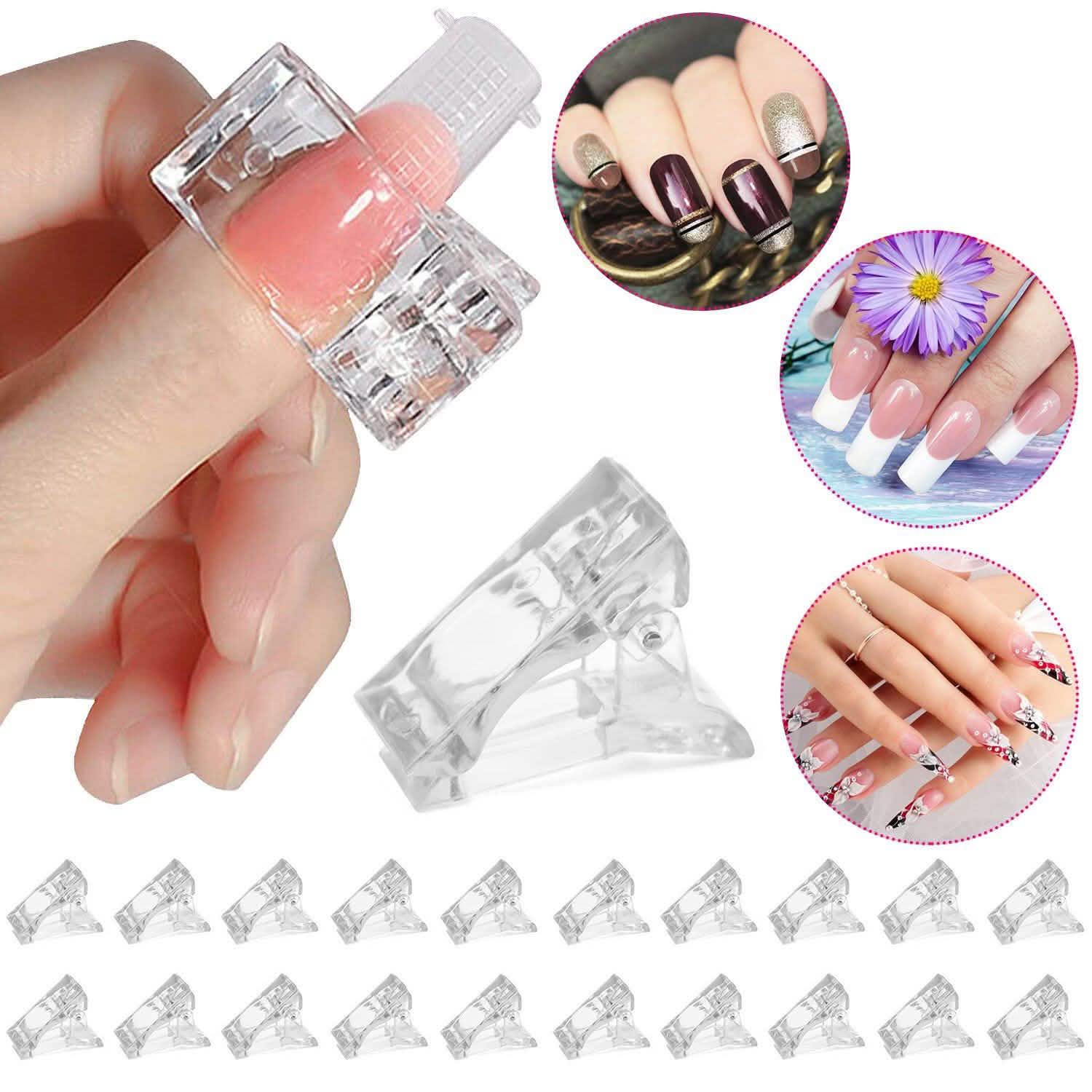 20-Piece: Nail Tip Clips Beauty & Personal Care - Tophatter Daily Deals