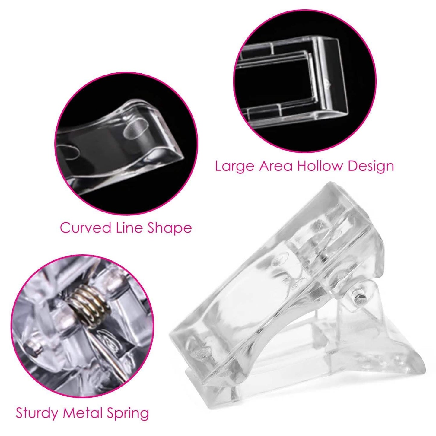 20-Piece: Nail Tip Clips Beauty & Personal Care - Tophatter Daily Deals