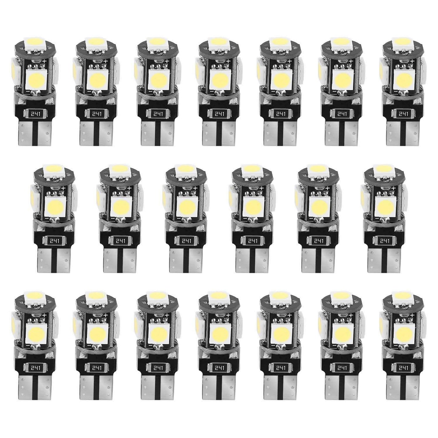 20-Piece: T10 SMD5050 LED Light Bulbs Automotive - Tophatter Daily Deals