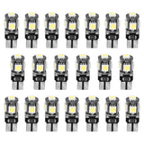 20-Piece: T10 SMD5050 LED Light Bulbs Automotive - Tophatter Daily Deals