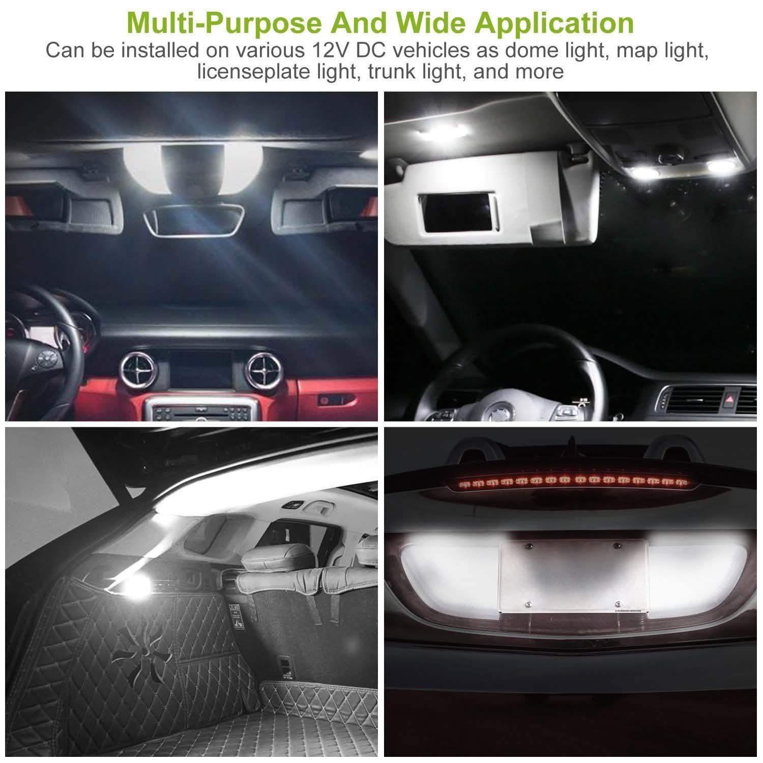20-Piece: T10 SMD5730 LED Light Bulbs Automotive - Tophatter Daily Deals