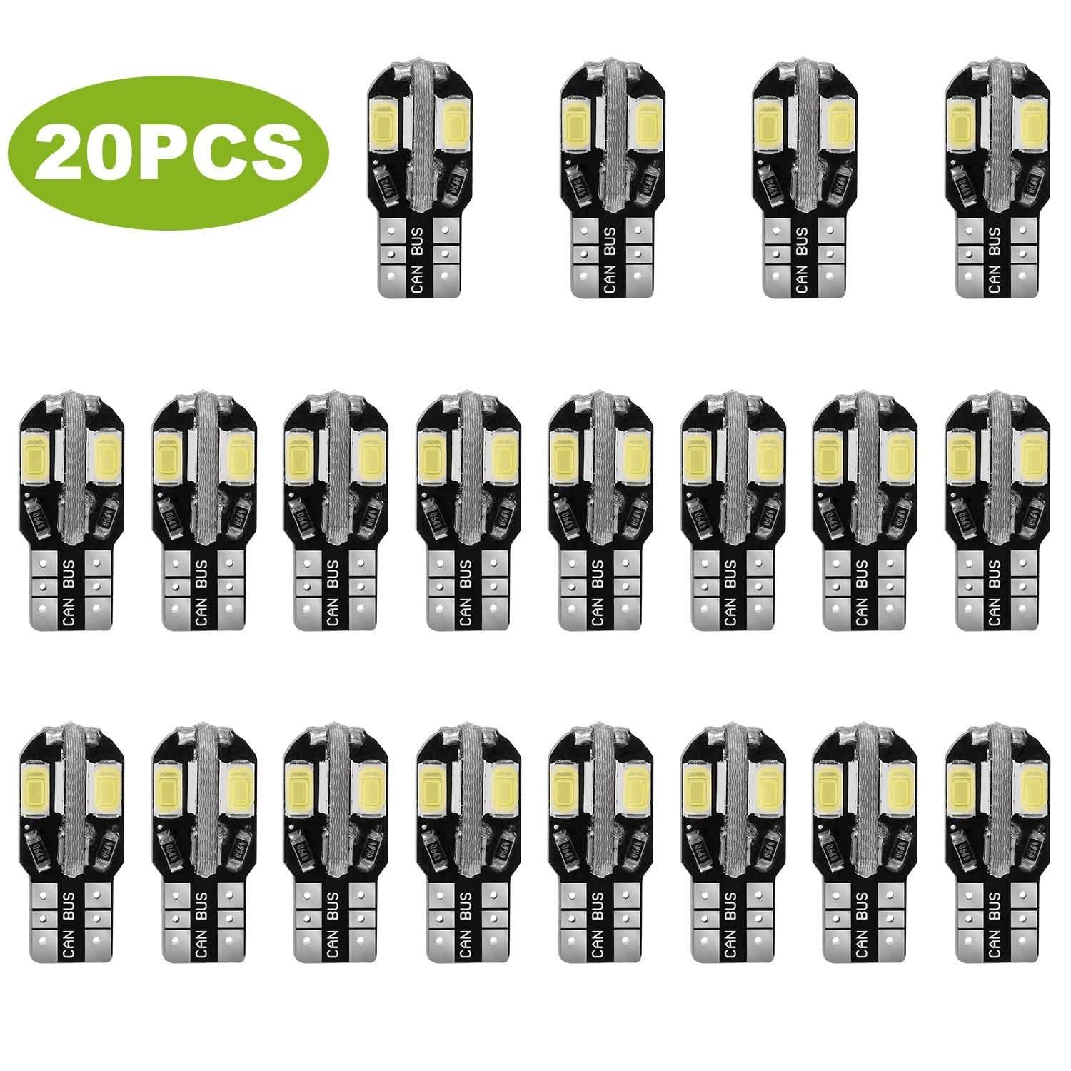 20-Piece: T10 SMD5730 LED Light Bulbs Automotive - Tophatter Daily Deals