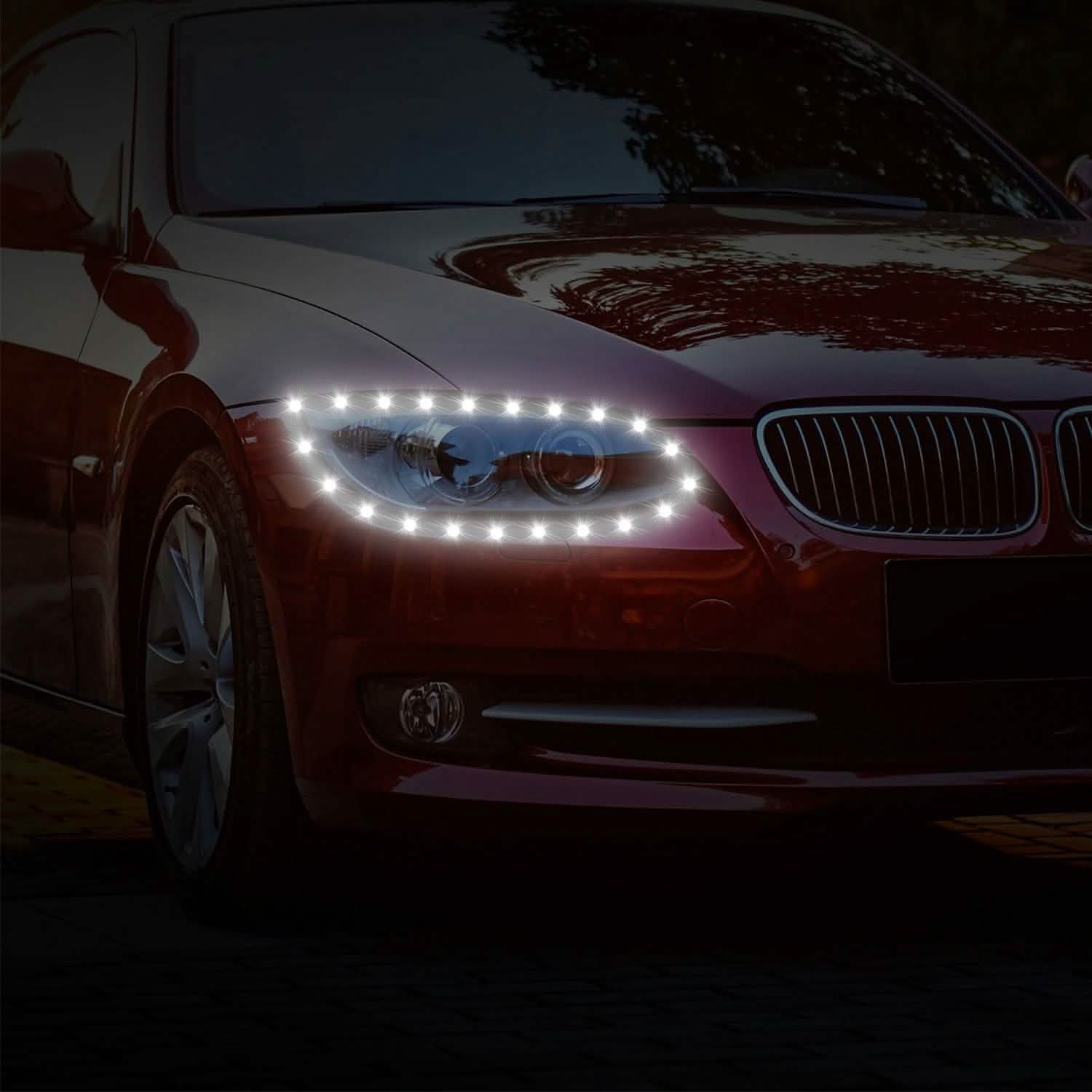 20-Pieces: 12V Auto-LED Light Strip Automotive - Tophatter Daily Deals