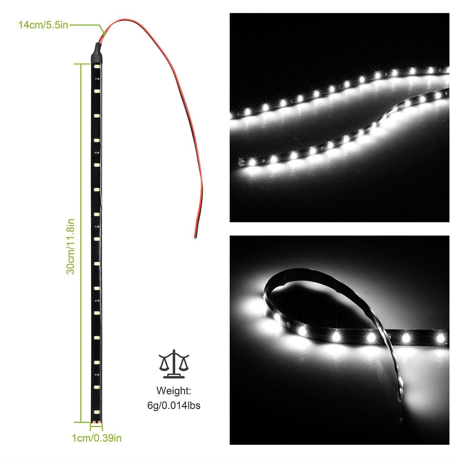 20-Pieces: 12V Auto-LED Light Strip Automotive - Tophatter Daily Deals