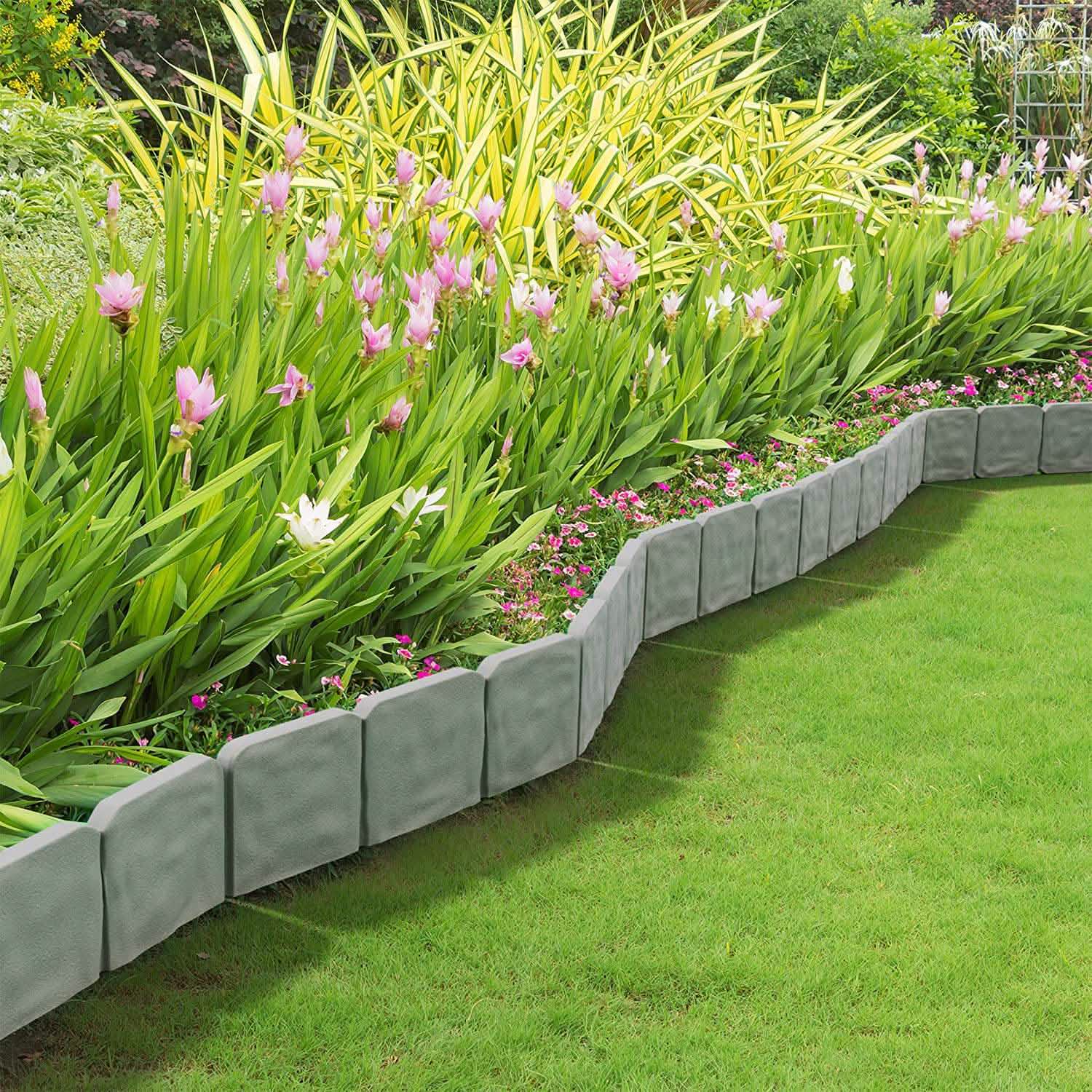 20-Pieces: Plastic Cobbled Stone Effect Garden & Patio - Tophatter Daily Deals