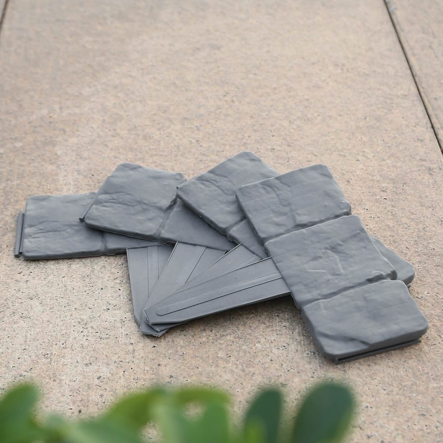 20-Pieces: Plastic Cobbled Stone Effect Garden & Patio - Tophatter Daily Deals