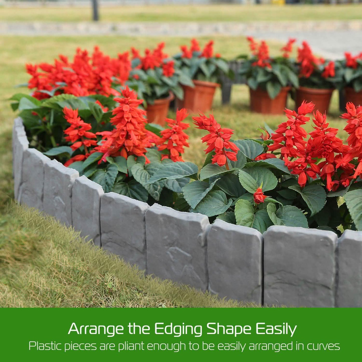 20-Pieces: Plastic Cobbled Stone Effect Garden & Patio - Tophatter Daily Deals