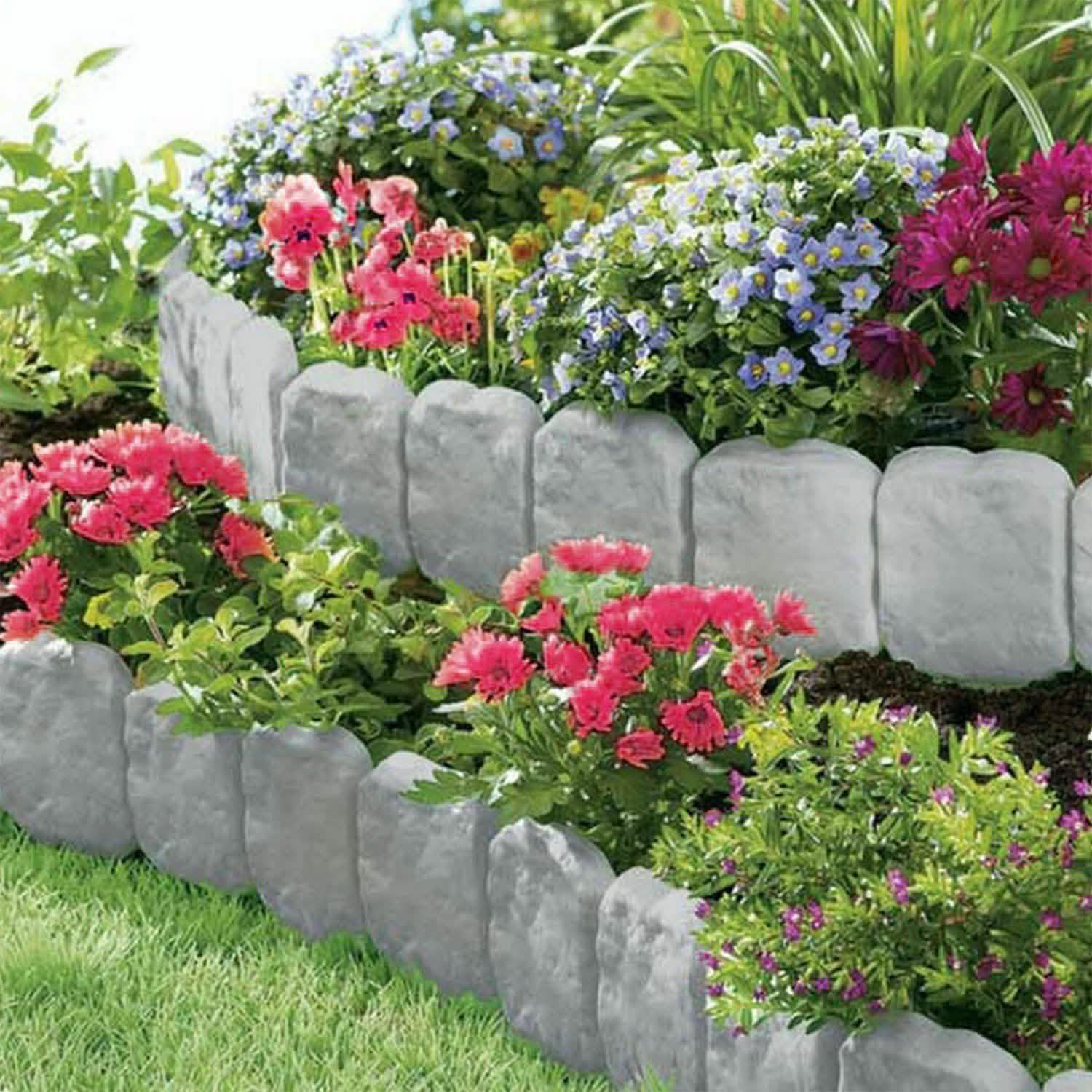 20-Pieces: Plastic Cobbled Stone Effect Garden & Patio - Tophatter Daily Deals