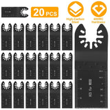 20-Pieces Set: Saw Blade Metal Oscillating Multitool Cutter Fit Home Improvement - Tophatter Daily Deals