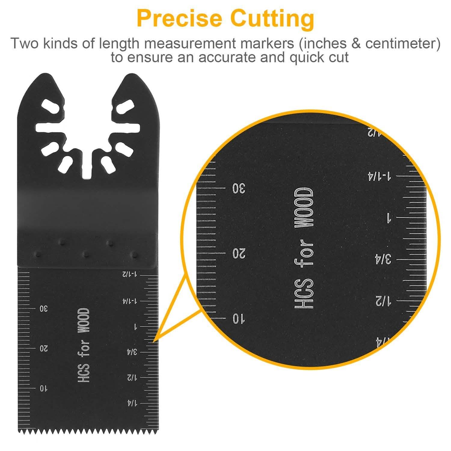 20-Pieces Set: Saw Blade Metal Oscillating Multitool Cutter Fit Home Improvement - Tophatter Daily Deals