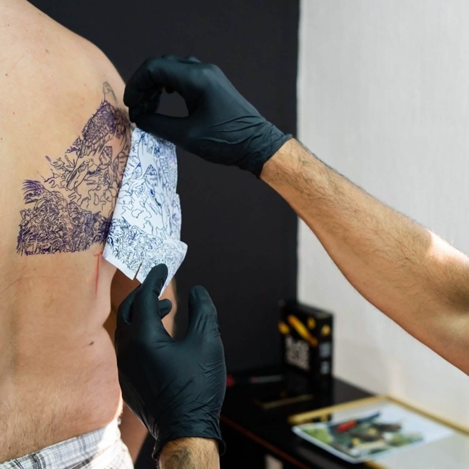 20-Pieces: Tattoo Transfer Paper 4 Layers Tattooing Skin Tattoo Kit A4 School, Office & Art Supplies - Tophatter Daily Deals