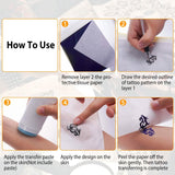 20-Pieces: Tattoo Transfer Paper 4 Layers Tattooing Skin Tattoo Kit A4 School, Office & Art Supplies - Tophatter Daily Deals