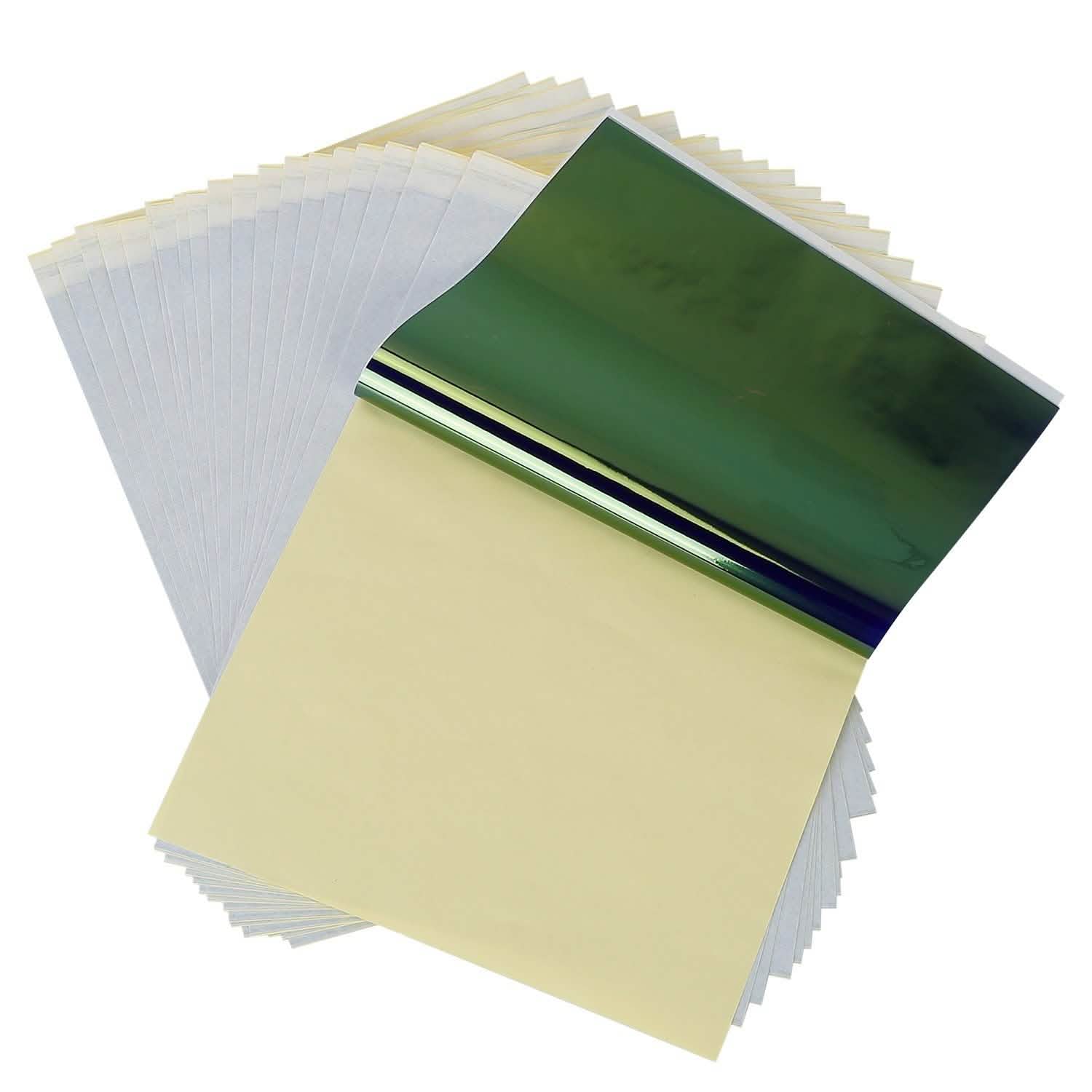 20-Pieces: Tattoo Transfer Paper 4 Layers Tattooing Skin Tattoo Kit A4 School, Office & Art Supplies - Tophatter Daily Deals