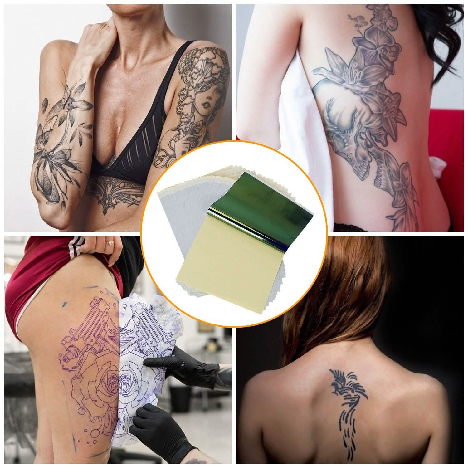 20-Pieces: Tattoo Transfer Paper 4 Layers Tattooing Skin Tattoo Kit A4 School, Office & Art Supplies - Tophatter Daily Deals
