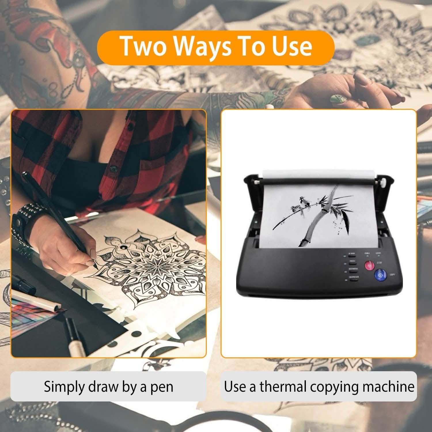 20-Pieces: Tattoo Transfer Paper 4 Layers Tattooing Skin Tattoo Kit A4 School, Office & Art Supplies - Tophatter Daily Deals