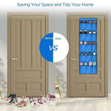 20 Pocket: Over the Door Shoe Rack Organizer Storage & Organization - Tophatter Daily Deals