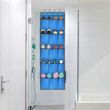 20 Pocket: Over the Door Shoe Rack Organizer Storage & Organization - Tophatter Daily Deals