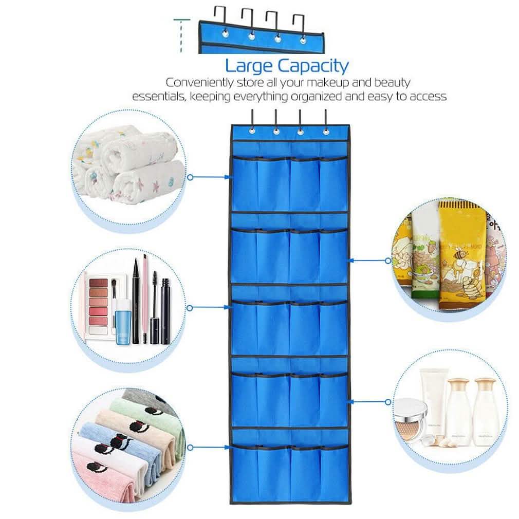 20 Pocket: Over the Door Shoe Rack Organizer Storage & Organization - Tophatter Daily Deals