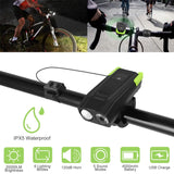 20000LM Bike Front Light with 120dB Loud Horn Outdoor Recreation - Tophatter Daily Deals